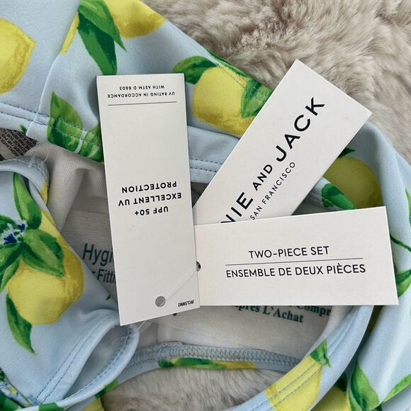 Janie and Jack Recycled Lemon 2-Piece Swimsuit Size 16 Girls - Picture 5 of 7